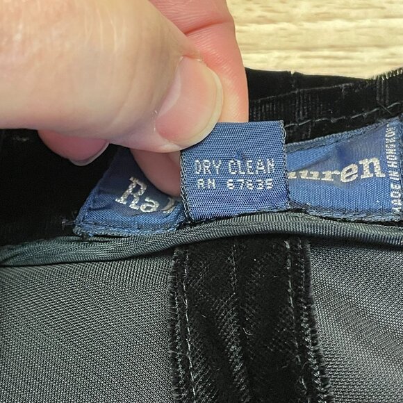 Ralph Lauren Vintage Womens Old Money Velvet Maxi Full Skirt 8 Circle Hong Kong - Picture 8 of 9